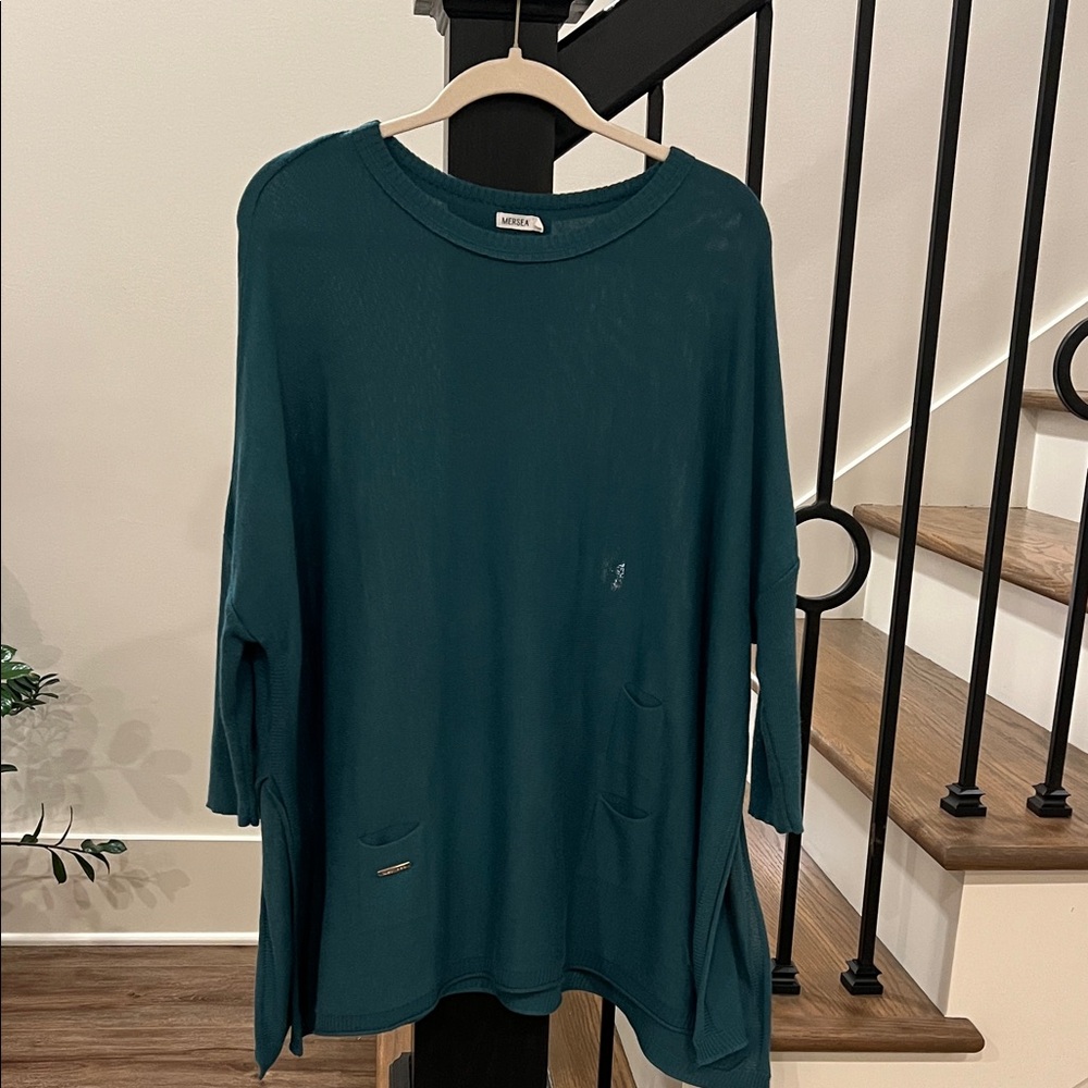 Mersea Teal Women's Tunic Top
